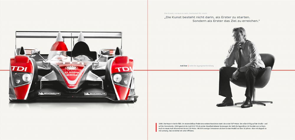 Textkonzept für Audi A8 Broschüre von Christoph Bauer 1