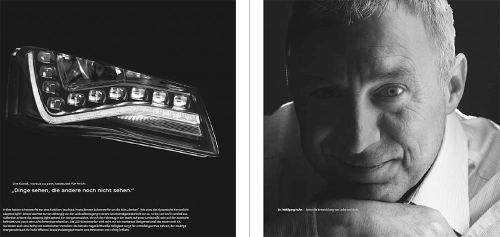 Textkonzept für Audi A8 Broschüre von Christoph Bauer 6