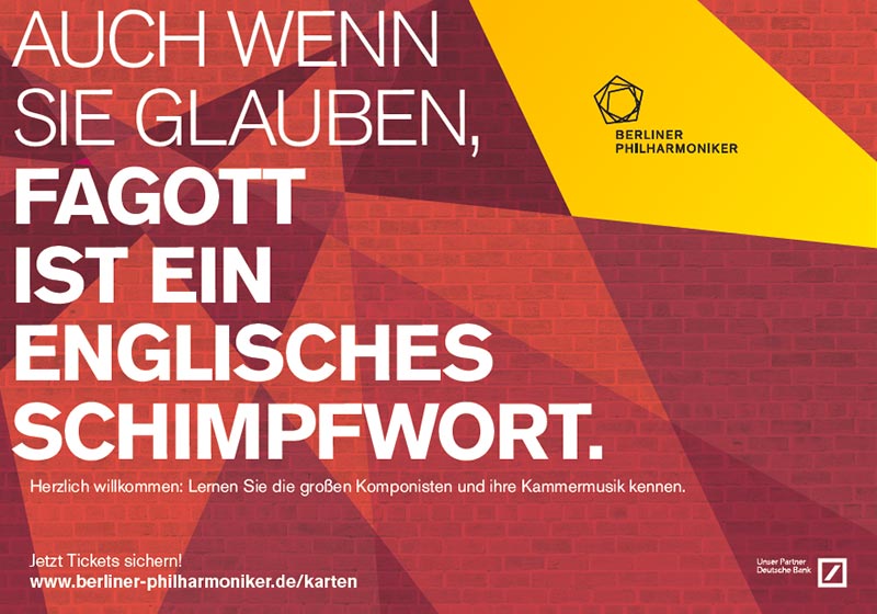 Plakat Konzept für Berliner Philharmoniker - Christoph Bauer München 1