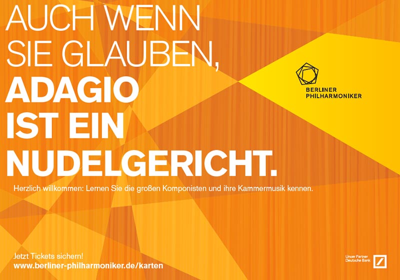Plakat Konzept für Berliner Philharmoniker - Christoph Bauer München 2
